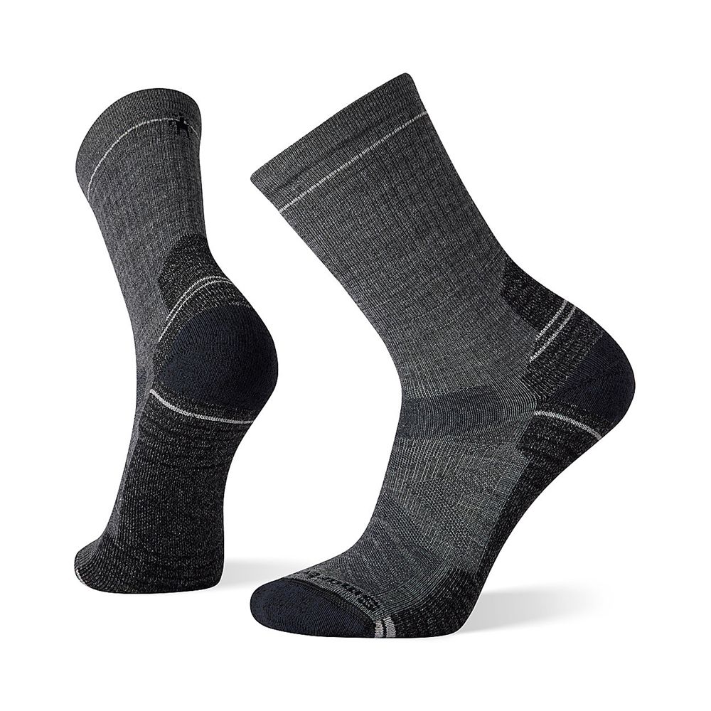 The North Face Socks Mens Australia - The North Face Performance Hike Light Cushion Crew Grey (UER-0